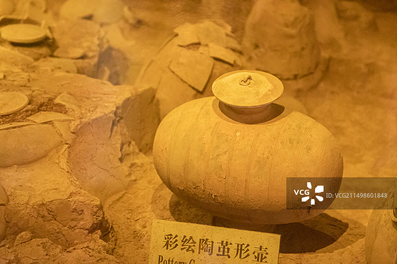 陕西西安汉景帝阳陵博物馆图片素材