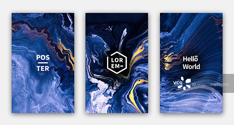 自然抽象流体艺术装饰海报图片素材