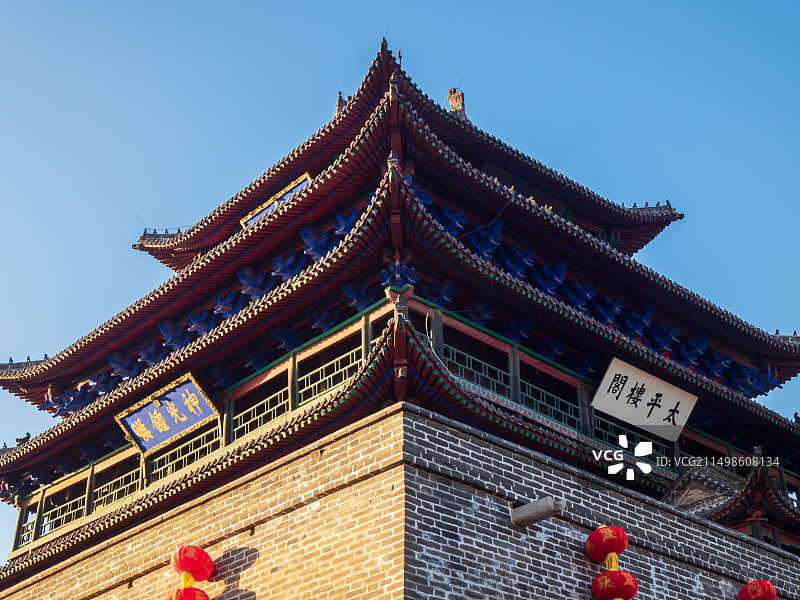 山东聊城光岳楼图片素材