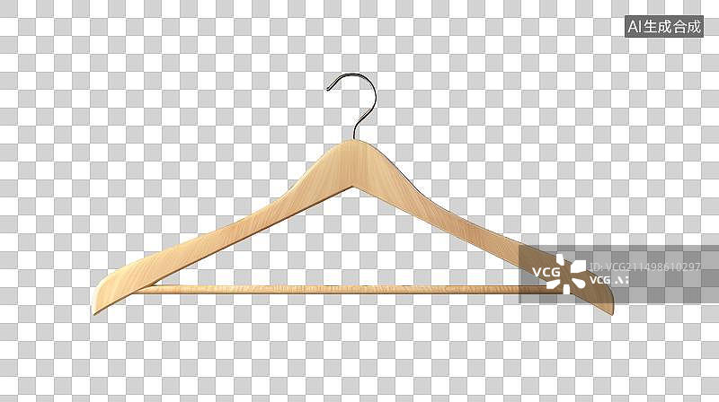 【AI数字艺术】木制衣架PNG免抠设计素材图片素材