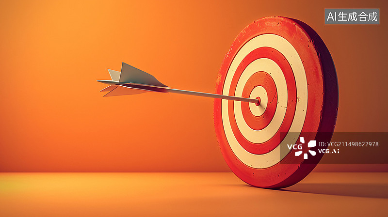 【AI数字艺术】靶心商业判断投资金融领域条理清晰概念背景图片素材