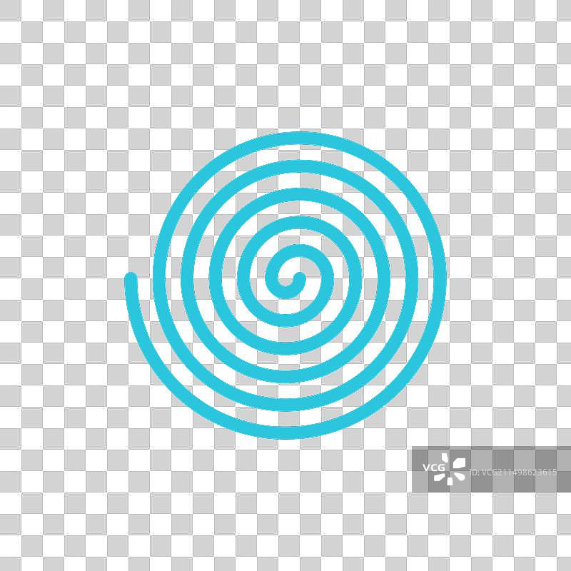 白色背景上的螺旋图标图片素材