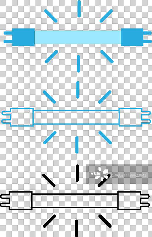 紫外线灯图标图片素材