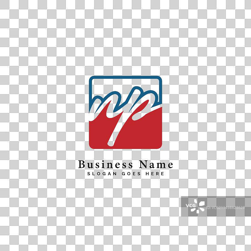 NP字母组合签名图标图片素材