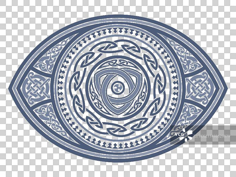 斯堪的纳维亚维京圆形凯尔特设计图片素材