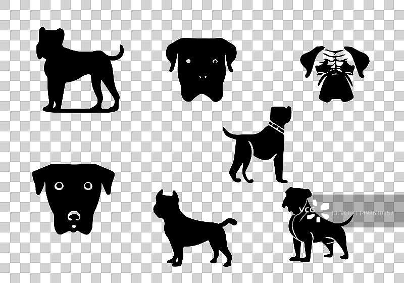 简约风格南非獒犬图标设计图片素材