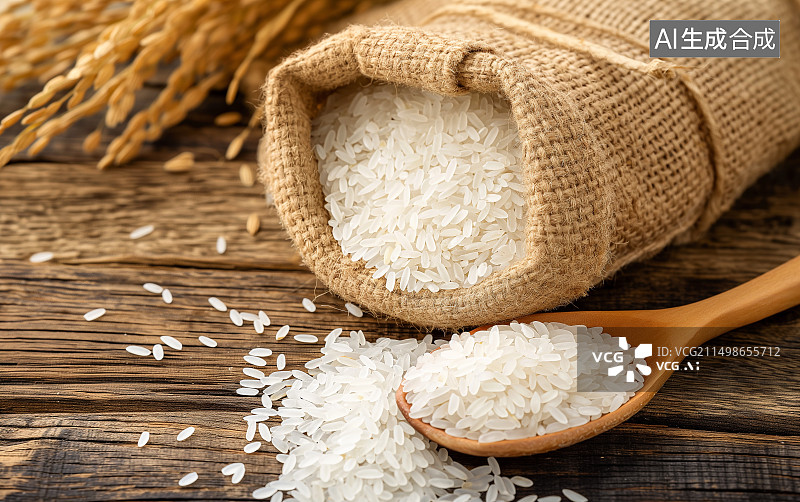【AI数字艺术】传统主食粮食大米稻米图片素材