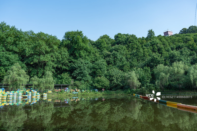 滁州市南谯区金甲溪森林漂流景区图片素材