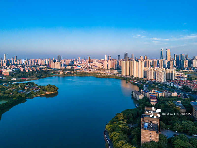 南昌黄家湖城市自然风景图片素材