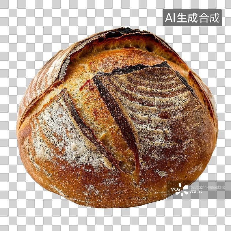 【AI数字艺术】[免抠PNG素材]一个面包图片素材