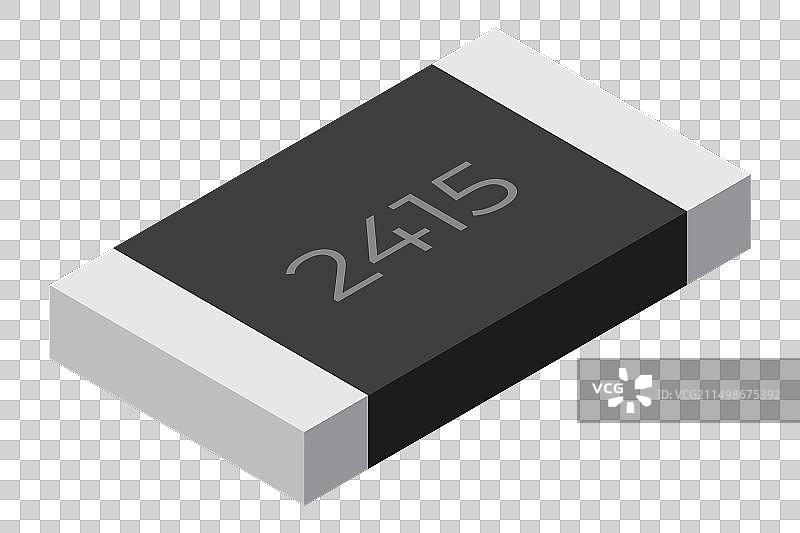 电阻器电子元件图标图片素材