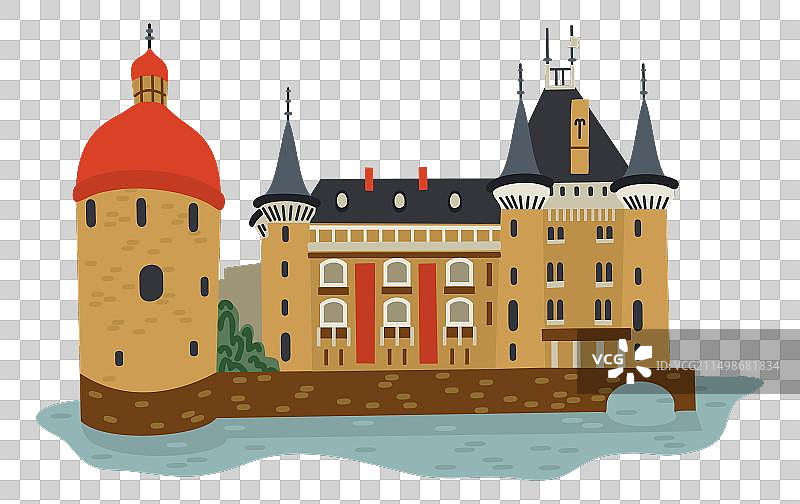 法国勃艮第克莱特城堡图片素材