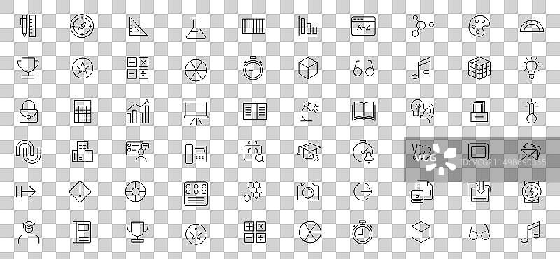 教育与学习图标集图片素材