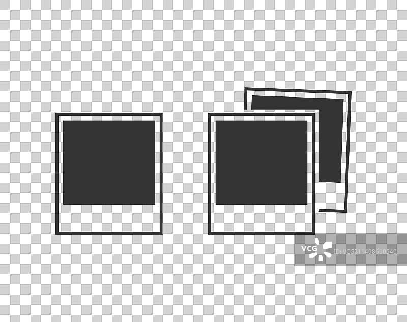 宝丽来相框照片图标图片素材