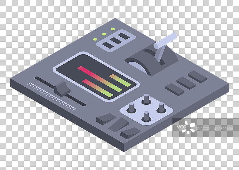 带滑块的2.5D宇宙飞船控制面板图片素材