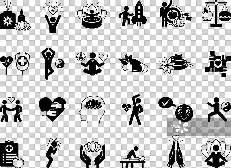 健康图标：心理健康图片素材