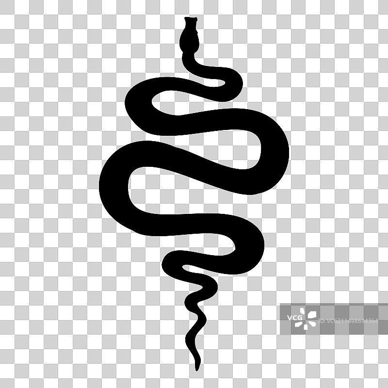 毒蛇剪影图片素材