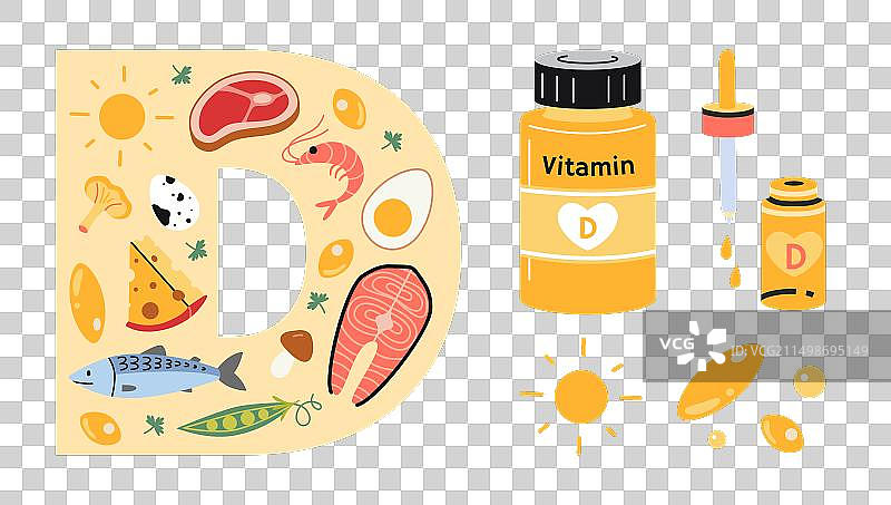 富含维生素D的食物图片素材