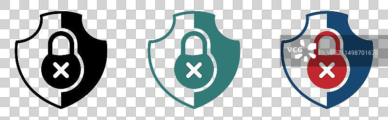 不安全连接图标设计图片素材