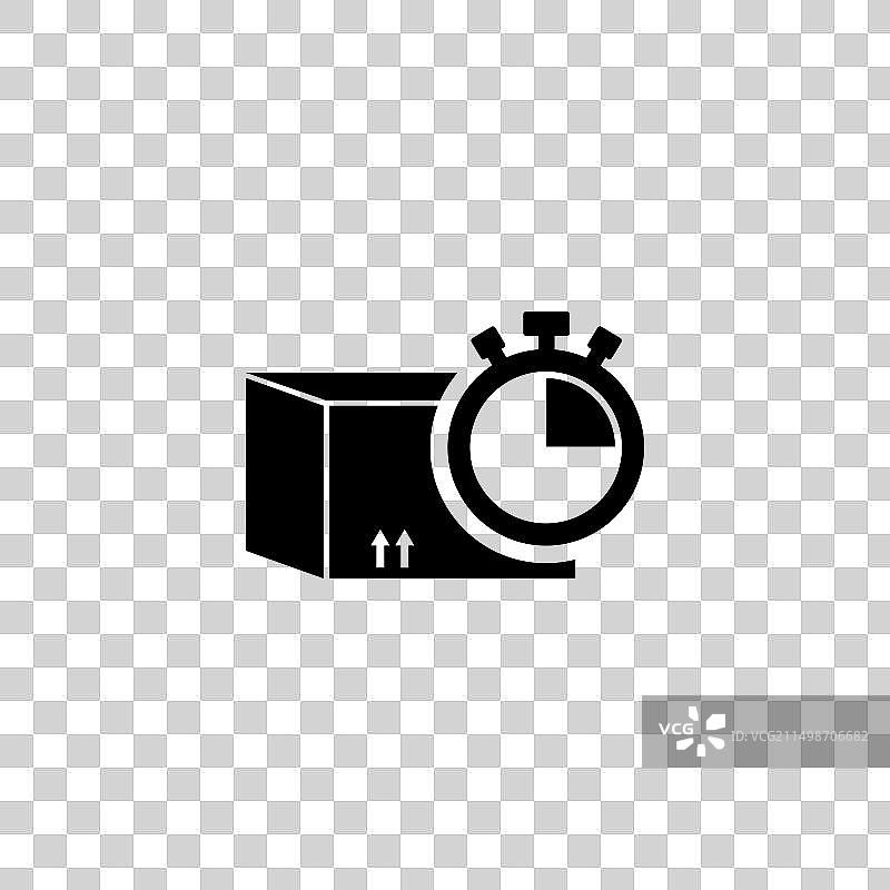 黑白盒子图标图片素材