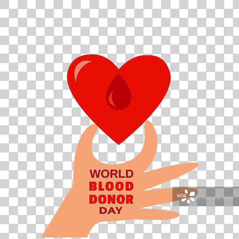 世界献血者日扁平风图标概念图片素材