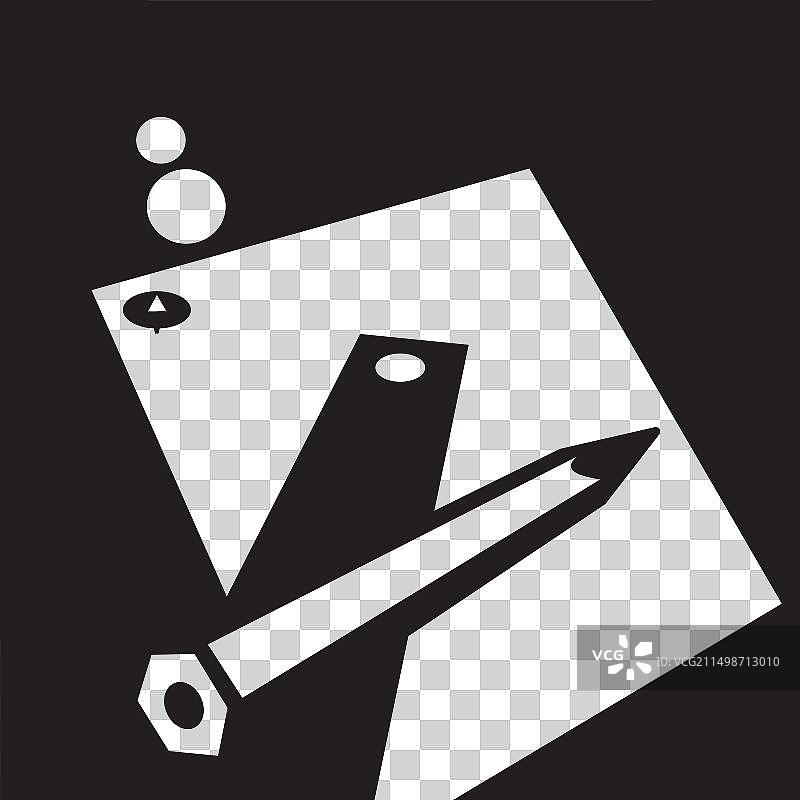 黑白简约图标设计图片素材