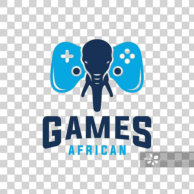 非洲象游戏标志图片素材