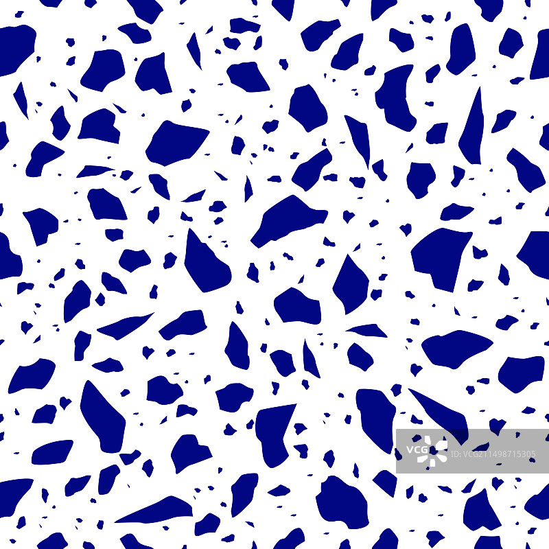 蓝白色水磨石马赛克地砖图案图片素材