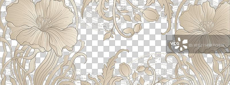 优雅尊贵的装饰艺术背景模板图片素材