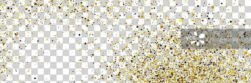 金灿灿的尘埃上点缀着透明的星星图片素材
