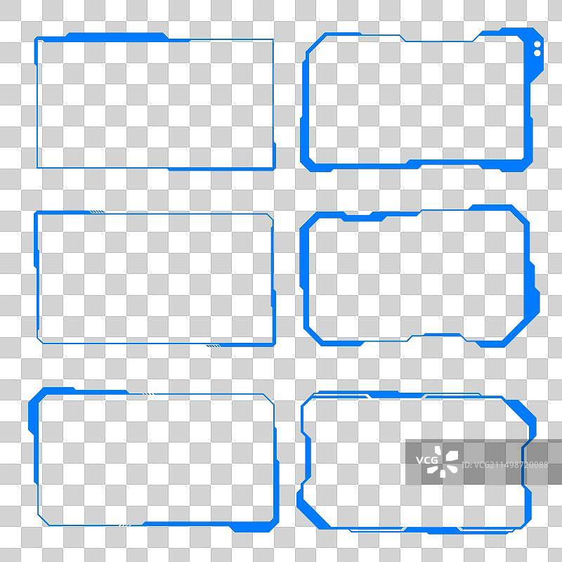 HUD未来感高科技边框元素图片素材