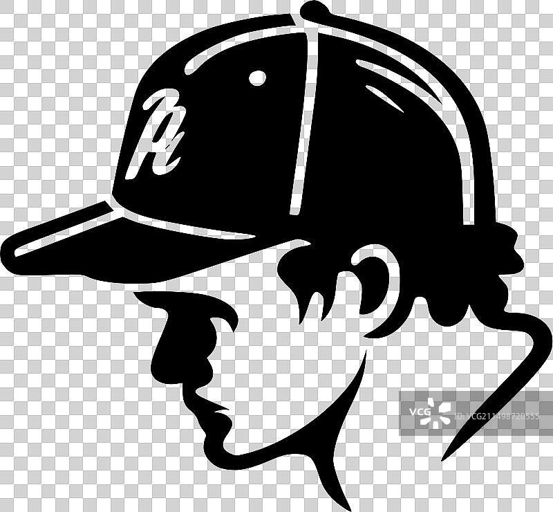 棒球-简约扁平风格logo图片素材