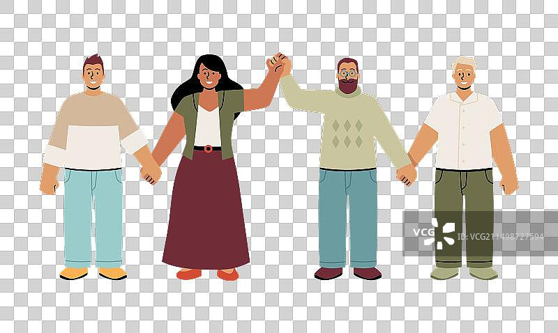 团结的人链图片素材