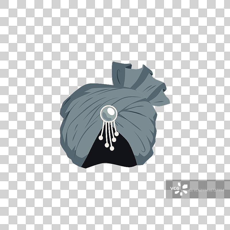 带装饰的东方头巾图片素材