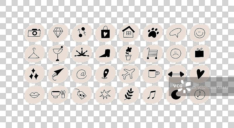 彩色模板图标和标志设计图片素材