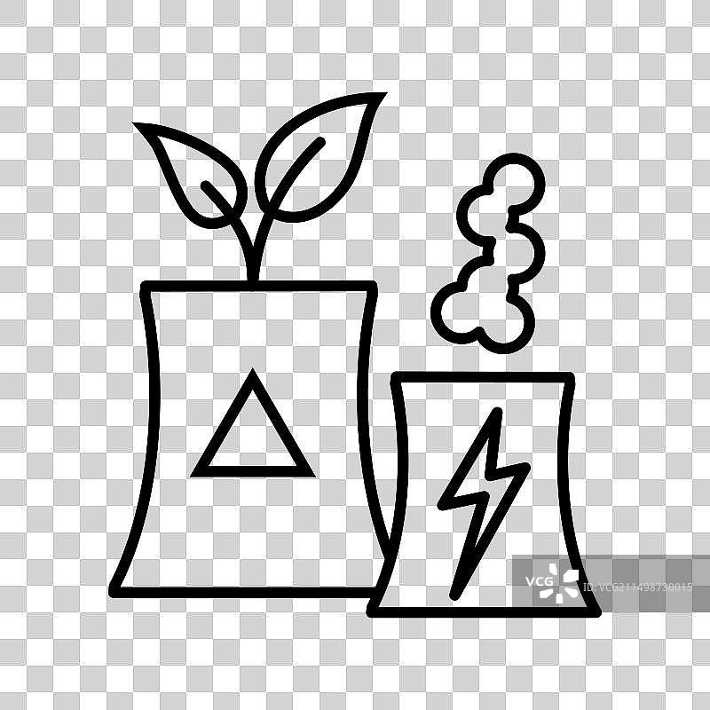 发电站环保技术图标图片素材