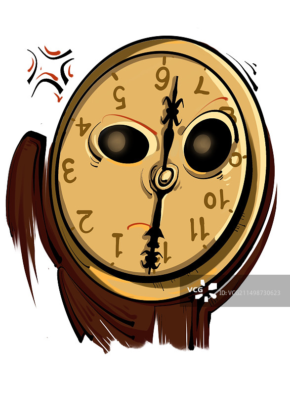 创意素材钟表拟人图片素材