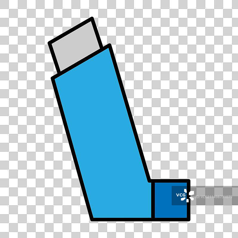 哮喘吸入器设计图标医疗保健图片素材