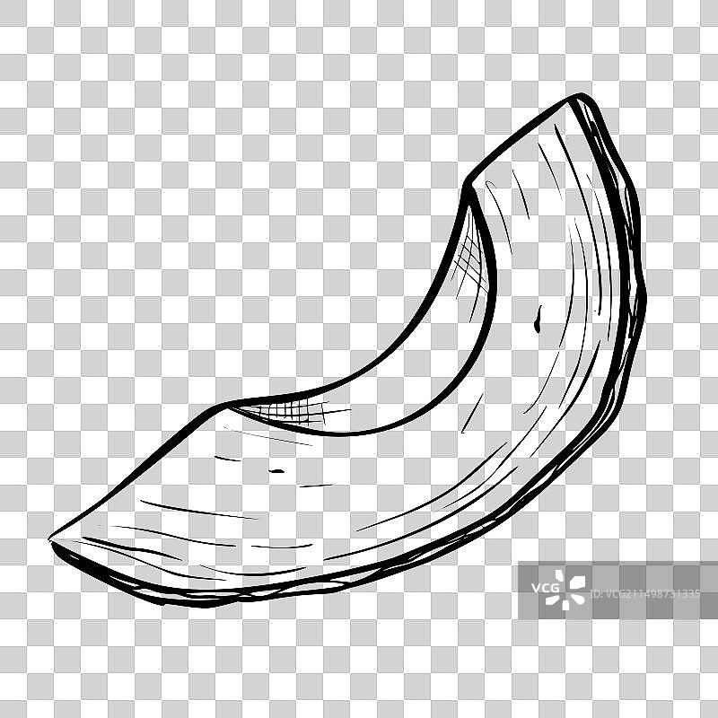 手绘牛油果切片图片素材