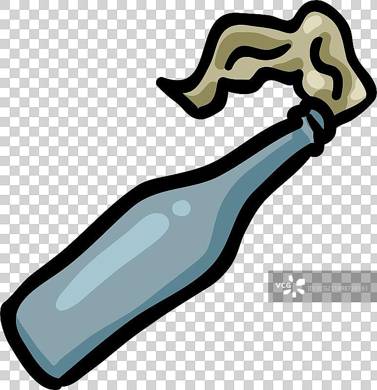 莫洛托夫鸡尾酒手绘涂鸦图标图片素材