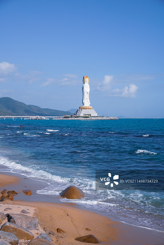 海南三亚市南山文化旅游区海上观音图片素材