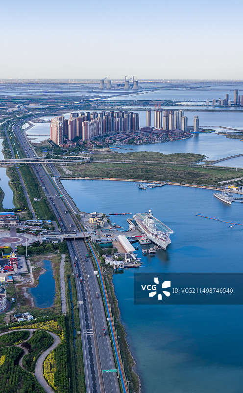 天津滨海航母公园图片素材