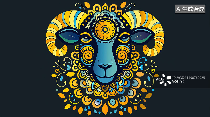 【AI数字艺术】山羊图片素材