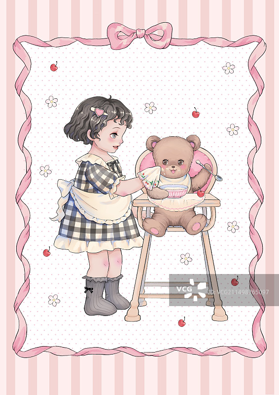 复古女孩图片素材