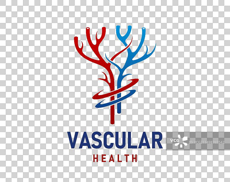 静脉血管动脉健康图标或标志图片素材