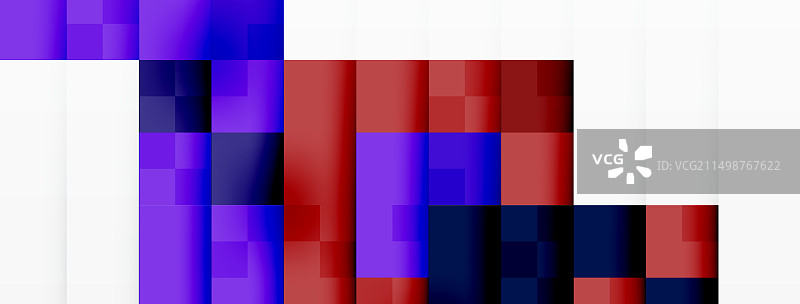红色紫色和蓝色矩形彩色堆叠图片素材