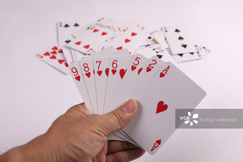扑克牌掼蛋比赛扑克牌素材图片图片素材