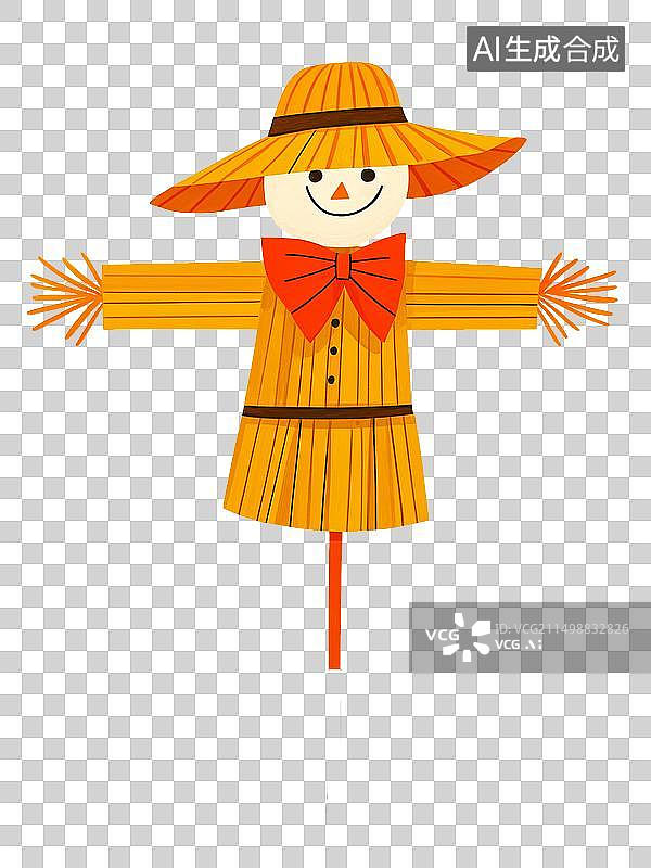 【AI数字艺术】稻草人芒种图片素材