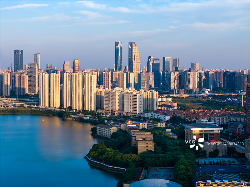 南昌黄家湖城市自然风景图片素材