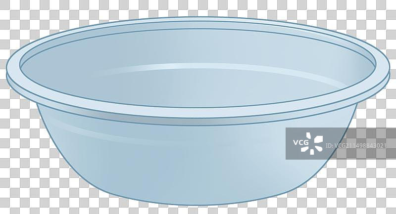 家庭劳动生活必需品塑料盆水盆子洗菜洗衣服装东西元素资讯插画图片素材